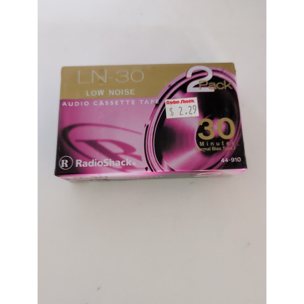 Radio Shack 2-Pack 30 Minute AUDIO CASSETTE TAPES LN-30 (44-910) New  -- 4508
